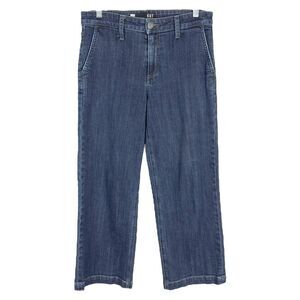 Kut from the Kloth Size 4 Jeans Cropped Sophia Culotte Dark Blue Mid‎ Rise 810